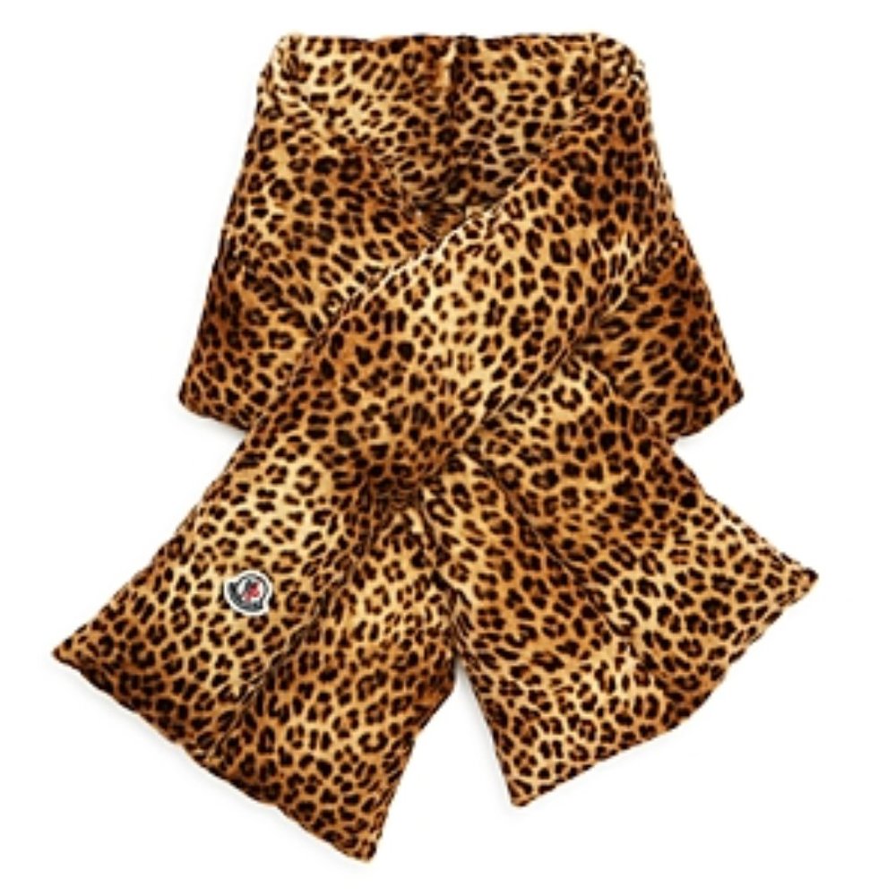 Leopard Puffer Scarf *